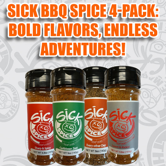 Bold Flavor Sick BBQ Spice 4 Pack