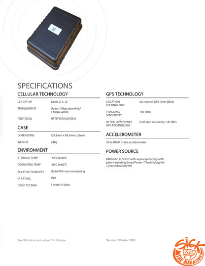 Sick GPS GT504 -  Battery Powered Tracker With Magnetic Mount