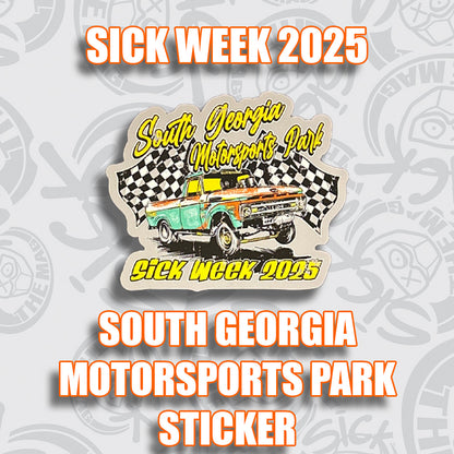 Sick Week 2025 Track Stickers